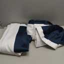 FMFUNCTEX 100% White Blackout Curtains for Living Room, White Weave Textured Curtains 108 Inch Long Thermal Insulated Curtain for Bedroom, Black Out Drapery Grommet Room Darkening 2 Panels