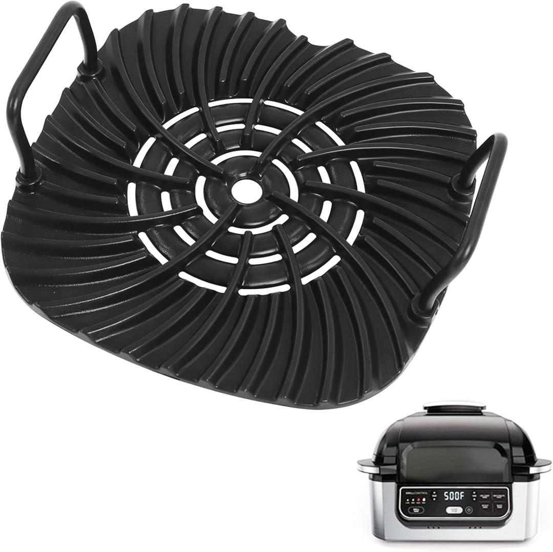 Grill Grate Compatible with Ninja Foodi AG301, AG300, AG301C, AG302, AG400, IG301A, IG302Q, Replacement Parts for Ninja Foodi 5-in-1 Indoor, Non-stick Grill Griddle for IG350Q, LG450CCO, LG450CO