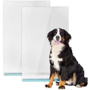 2 Pack  Dog Door Replacement Flaps 10"x 18", Compatible with Ideal Ruff Weather Pet Door Model DSRWSL, Flexible, Weatherproof,​​Enduring​​