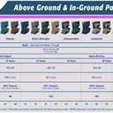 Pool Mate 25 x 45 ft Blue Winter Pool Cover for Inground Pools, 5 ft Overlap (30 x 50 ft Cover Size), Solid 7 x 7 Scrim, 2.2 oz/yd2, Style: 462545RPMA