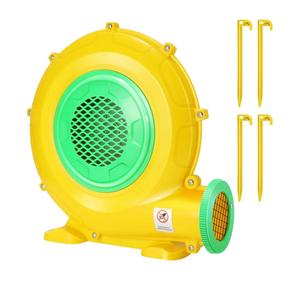 Bounce House Blower, 550W/0.73HP Commercial Air Blower with Double-Sided Fan Blade Design, Strong Wind and Great Heat Dissipation Properties for Bouncy Castle, Jump Slides, Arch, Inflatables