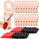 TKDMR 20pcs 2/0 AWG-3/8 Battery Lugs,Heavy Duty Wire Lugs,Ring Terminals,Battery Cable Ends,00 Guage terminals,Battery Terminal Connectors with 20pcs 3:1 Heat Shrink Tubing