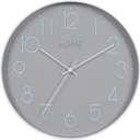La Crosse Clock 404-3831-INT 12-Inch Everly Silent Analog Gray Quartz Wall Clock