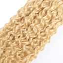 Blonde Bundles Human Hair 613 Kinky Curly Bundles Human Hair 26 28 30 inch 3 Bundle AuokMar Brazilian Unprocessed 613 Blonde Curly Wave Bundle 300g