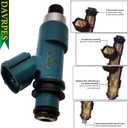 4PCS FJ1053 15710-65J00 Fuel Injector Fuel Spray Nozzle 12 Holes Disc Engine For Suzuki SX4 2.0L-L4 2007 2008 2009 Replace#FJ1053M1357676604G2199