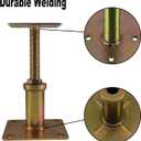 Adjustable 4 1/3" - 7" House Floor Jacks Mini Screw Post Pole for Leveling, Galvanized, 6 Pack
