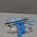 MR.SIGA Professional Window Cleaning Combo - Squeegee & Microfiber Window Scrubber, 10" (Blue)