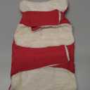 Malier Dog Winter Coat, Windproof Dog Cold Weather Coats with Real Pocket, Winter Extra Warm Pet Coat Fleece Jacket Reflective Clothes for Small Dogs and Puppy (Red, X-Small)