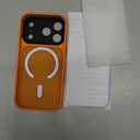 JUESHITUO Magnetic for iPhone 17 Pro Case: Upgraded [Full Camera Protection], with [1X Privacy Screen Protector] [Camera Button], 6.3" Case for iPhone 17 Pro, Orange