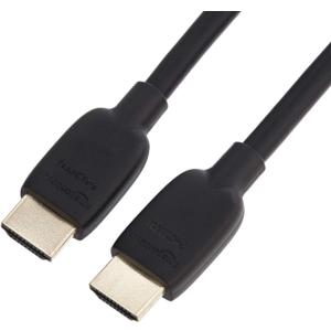 Amazon Basics HDMI Cable, 6 Feet, HDMI 2.1 to HDMI Cable (48Gbps), 8K@60Hz 4K@120Hz Certified Ultra High Speed, Black, Compatible with PS5/Xbox/TV/Monitor