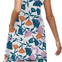 Summer Dresses for Women 2025 Elegant Classy Sleeveless Boho Midi Sun Dress Spring Break Travel Beach Vacation Clothes (XXL)