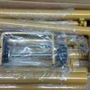 Over The Table Rod Stand with Clamps, Adjustable 29''-42'' Height 46"-98" Length Table Arch Hanging Rod for Wedding Birthday Party Halloween Christmas Decoration (Gold)