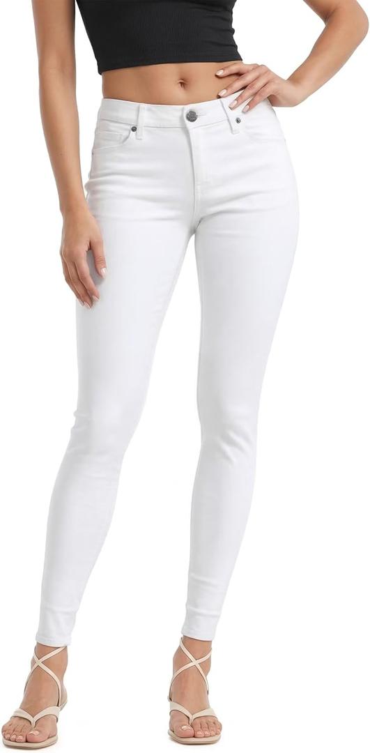 Hybrid & Company Women's Denim Jeans (13, White)