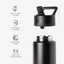Simple Modern Water Bottle with Straw Lid | Vacuum Insulated Stainless Steel Metal Thermos | Reusable Leak Proof BPA-Free Flask for Sports Gym | Summit Collection | 30oz, Violet Dreams