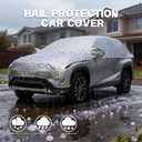 Hail Protector Car Cover, Compatible with Ford Chevrolet Toyota and Many Other Models,Car Cover Waterproof All Weather,5-Layer Thickened Cotton, Protection for SUV and Sedan(Silver, All SUV 181-205In)