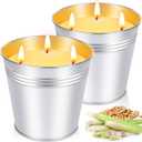 Citronella Candles Outdoor, Large 30oz Pack Citronella Candles for Patio, 3-Wick Summer Outdoor Candle Bulk for Home Patio Garden Yard Balcony Camping Party Indoor Outside Decorative