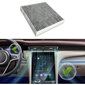 Cabin Air Filter, Cabin Air Filter with Activated Carbon, Premium Car Fresh Breeze Air Filter Replacement for Acura, Civic, CR-V, Odyssey, CSX, ILX, RDX, AT134, Replace CP134, CF10134