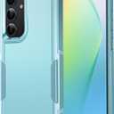 FNTCASE for Samsung Galaxy S24 CaseDual Layer Rugged Protective Phone Cover | Heavy Duty Non-Slip Shockproof Protection Phonecases | Military Grade Drop Proof Bumper Tough - 2024, 6.2inch (Matte Teal)