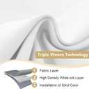 H.VERSAILTEX White Curtains 84 inches Long for Living Room Thermal Insulated Room Darkening Window Treatment Panels Drapes Light Reducing Curtains for Bedroom, 2 Panels, 52" W x 84" L, White