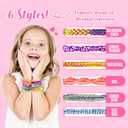 GIRLINK Kids Bracelet Making Kit - DIY String Bracelet Craft with Colorful Strings & Clasps | Safe Jewelry Maker Toy for Girls Ages 6-12 | Ideal Children's Day Gift, Birthday Gift Idea for Kids
