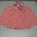 MISSACTIVER Plaid Tie Front Crop Tank Tops for Women Cute Sleeveless Gingham Camisole Square Neck Backless Cropped Vest Tops Size S