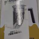 4-in-1 Milk Frother, Electric Milk Frother and Steamer with LED Touch Screen, Ceramic Lining Bottom, Milk Warmer 13.52oz for Lattes, Cappuccinos, and Macchiatos at Home, White