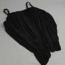 32 Degrees Women's Cool Flowy Bra Cami | with Built-in Cups | Relaxed Fit | Adjustable Spaghetti Strap (XX-Large, Black)