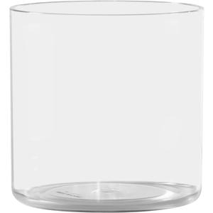 Acrylic Cylinder Vase, Thick Vase, Non-Breakable Plastic, Decorative Centerpiece for Home or Wedding, 5.9"x5.9" Short Round - Clear