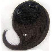 Straight High Temperature Fiber 32 Colors Women Blunt Fake bangs With Temple 4/27HL 8inches