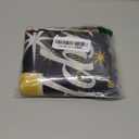 15th Birthday Party Decoration, Extra Large Fabric Black Gold Sign Poster for Anniversary Photo Booth Backdrop Background Banner, 15th Birthday Party Supplies, 72.8 x 43.3 Inch