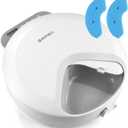 Automatic Cat Feeder Wet Food, Battery Operated Auto Wet/Dry Food Feeder with 2 Ice Packs, Cordless Programmable Timer Pet Auto Dispenser for Cat and Small & Medium Dog (4-Meals & Battery Included) (ABS Food Tray)