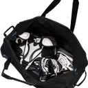 NHL National Hockey League 34-Inch Black Rolling Duffel Bag – Hockey Gear Bag with Wheels, Large Capacity Duffel Bag for Travel, Multi-Pocket Large Sports & Gym Equipment Bag, One Size