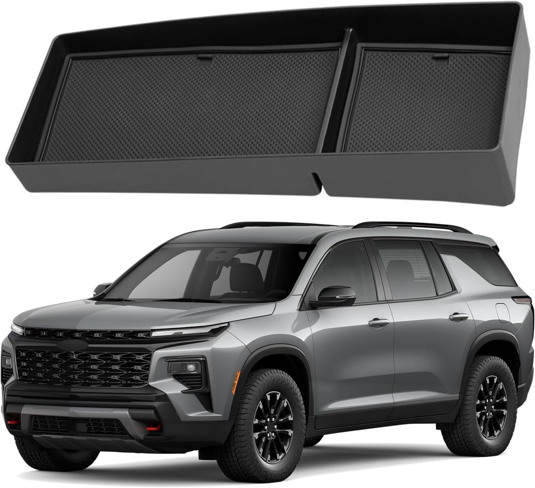 Behind The Screen Storage Box for Chevy/Chevrolet Traverse 2024-2026 Center Console Organizer Dashboard Storage Box Interior Accessories