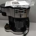 Hamilton Beach 2-Way Programmable Coffee Maker, 12 Cup Glass Carafe And Single Serve Coffee Maker, Black with Stainless Steel Accents, 49980RG