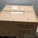 22 Inch Drop in Sink, 22x22 Laundry Sink with Cleaning Brush 16 Gauge Stainless Steel Utility Sink 12 Inch Deep Single Bowl Topmount Basin