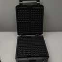 KRUPS 4-Slice Belgian Waffle Maker: Stainless Steel, 5 Browning Levels, Audible Ready Beep, Removable Plates, 1200W, Silver/Black, Large Waffle Maker Family Size, Great for Family Breakfasts