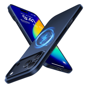 TORRAS Magnetic Slim Fit for iPhone 17 Pro Case 6.3 inch, UltraThin, Compatible with MagSafe, Lightweight Matte AntiScratch Hard PC Cover Phone Case for iPhone 17 Pro OriginFit, Deep Blue