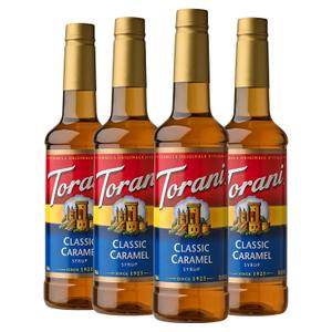 Torani Syrup, Classic Caramel, 25.4 Ounces (Pack of 4) (EXP 05/02/28)