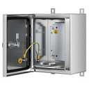 Stainless Steel Enclosure, IP65 Waterproof Electrical Box for Indoor and Outdoor Projects, Includes Mounting Plate and Wall Bracket 250200150mm (10"8"6")