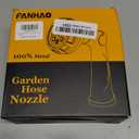 FANHAO Professional Heavy Duty Garden Hose Nozzle, 100% Metal Thumb Control Water Hose Sprayer with 8 Spray Patterns, High Pressure Water Nozzle for Lawn & Plant Watering, Car & Pet Washing