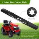 46 Inch Mower Blades 942-04244A for Cub-Cad et XT1-LT46 XT2 LTX1045 LTX1046, 942-04290 High Lift Blades Replace for 942-04244, 742-04244, 742-04244A, 742-04290, 2 Pack