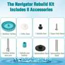 Navigator Medium Turbine Spindle Gear Kit, AXV079VP Replacement for Hayward Pool Vacuum Parts, Navigator Spindle Gear Rebuild Kit, Turbine Repair Kit for Pool Vacuum Parts