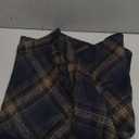 IDEALSANXUN Womens High Elastic Waist Maxi Skirt A-line Plaid Winter Warm Flare Long Skirt (Small, Mid-Calf Navy)