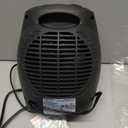 Amazon Basics Ceramic Space Heater, Portable Indoor Heating Solution, With Overheat and Tip-Over Protection, Thermostat, Non-Oscillating, 1500W, 7.52"D x 6.34"W x 9.45"H, Black