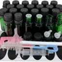 15ml (1/2 oz) Essential Oil Dropper Glass Bottle. Refillable Sample Bottles Vials With Orifice Reducer Dropper And Cap For Perfume And Aromatherapy Oils -24Pack (Green)