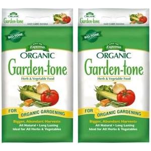 Espoma Organic Garden-Tone 3-4-4 Organic Fertilizer for Cool & Warm Season Vegetables and Herbs. Grow an Abundant Harvest of Nutritious and Flavorful Vegetables – 18 lb. Bag - 2 Pack Espoma Organic Garden-Tone 3-4-4 Organic Fertilizer for Cool & Warm Season Vegetables and Herbs. Grow an Abundant Harvest of Nutritious and Flavorful Vegetables – 18 lb. Bag - 2 Pack