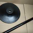 Maxdot Single Metal Stand for Gumball Machine Candy Popcorn Vending Cast Iron 28'' Tall with 16'' Round Base Compatible for Small Capsule Machines Replacement Part, Black Only The Stand
