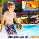 Electric Water Pistol for Kids,550+ Continuous Ammos Automatic Squirt Guns,Auto Suction with Pipe&Manual Fill,Ideal Summer Toys for Pool,Beach (1Pack)