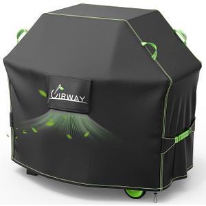 UIRWAY Gas Grill Cover 48 Inch, Waterproof, UV & Fade Resistant BBQ Grill Cover for Outdoor, Barbecue Cover with Reflective Strip and Air Vent for Weber, Dyna-glo, Char-Broil, Nexgrill, etc. Black UIRWAY Gas Grill Cover 48 Inch, Waterproof, UV & Fade Resistant BBQ Grill Cover for Outdoor, Barbecue Cover with Reflective Strip and Air Vent for Weber, Dyna-glo, Char-Broil, Nexgrill, etc. Black