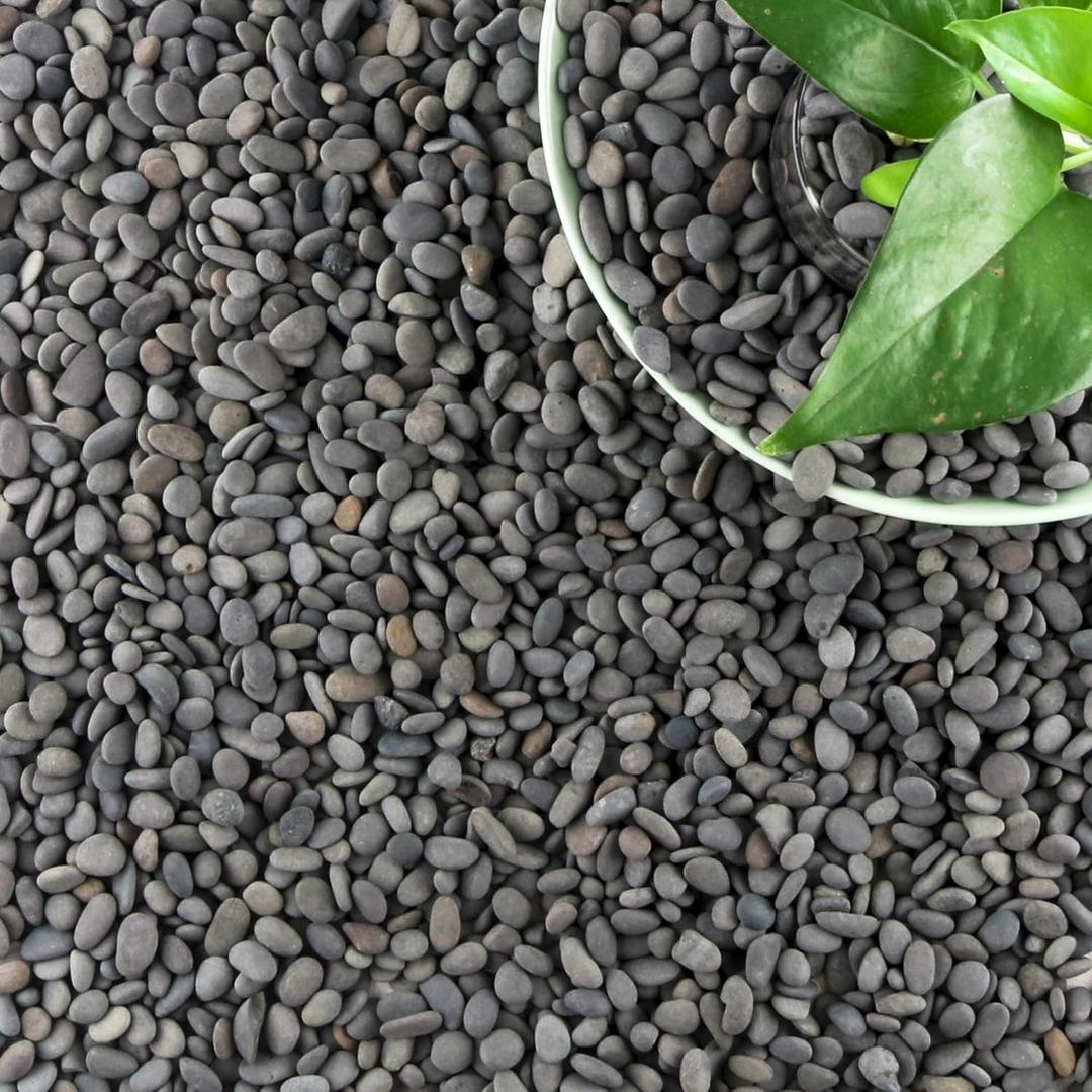 18lb Small Smooth River Rocks Pebbles for Plants & Succulents, Decorative Outdoor Landscaping Garden Rocks, Natural Mexican Beach Pebbles, Gravel for Aquarium, Fish Tanks, Vase and Yard Decor